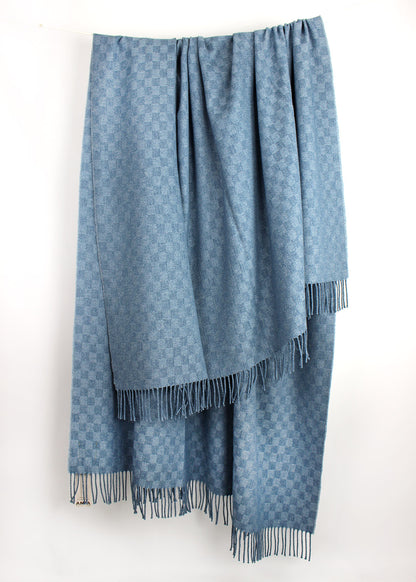 Forget Me Not Wool Cotton Throw