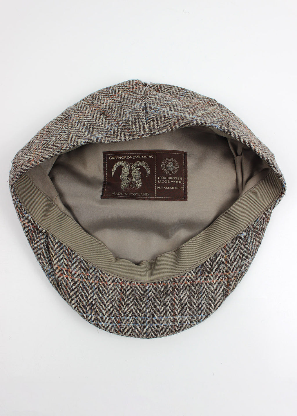 Jacob Tweed Flat Cap Herringbone