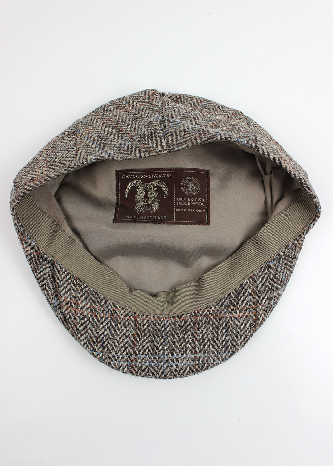 Jacob Tweed Flat Cap Herringbone