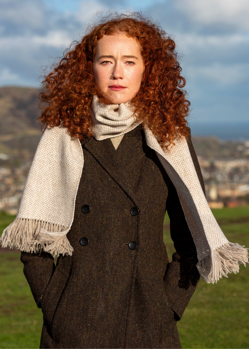 Harris Tweed Ellen Coat Umber