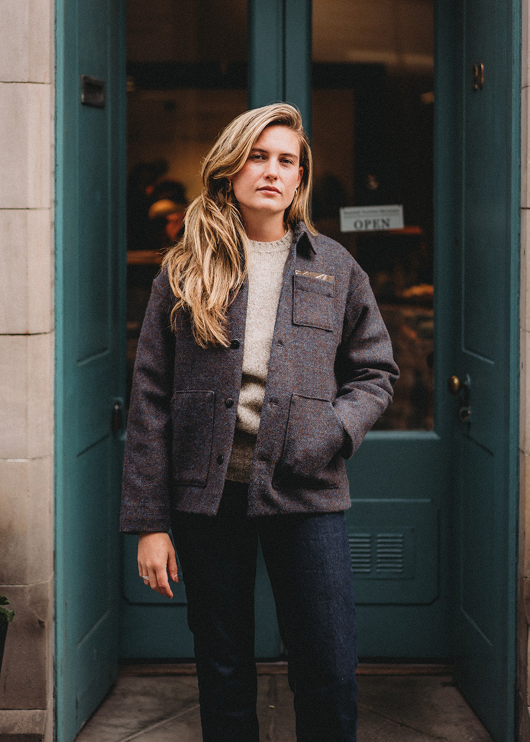 Harris Tweed Jacket Storm Purple