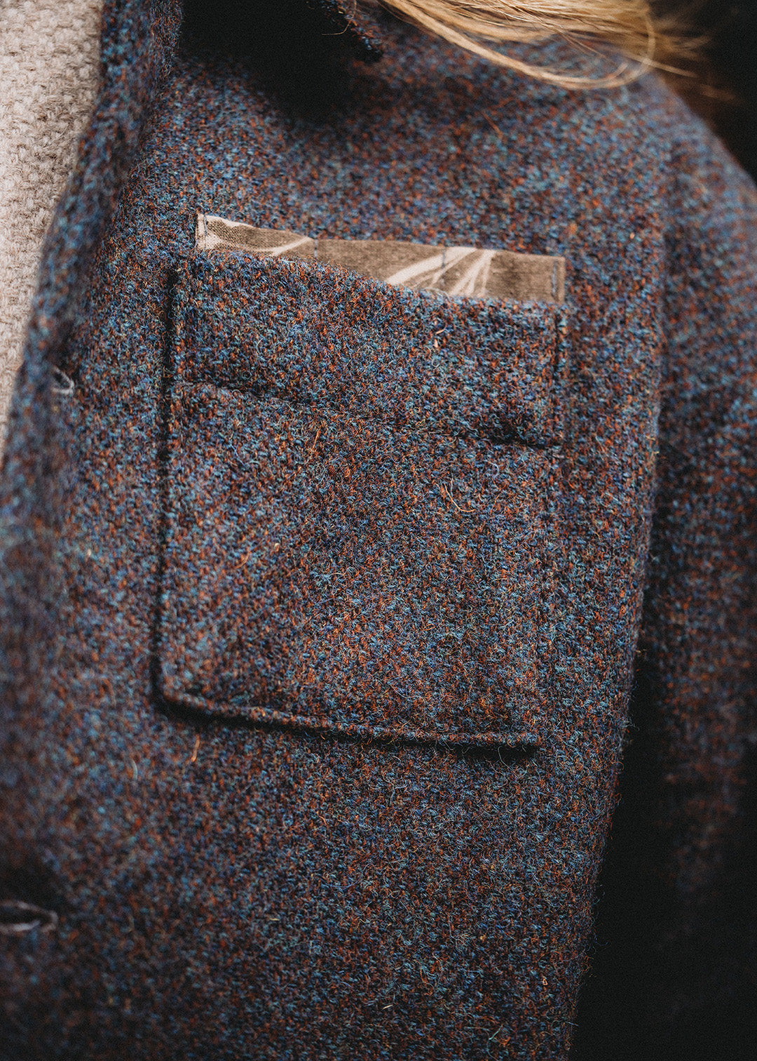 Harris Tweed Jacket Storm Purple