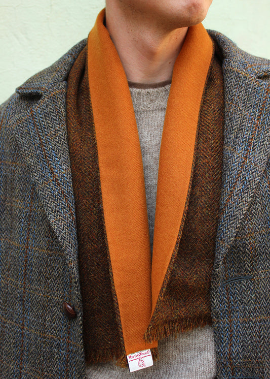 Harris Tweed Neck Warmer Bracken
