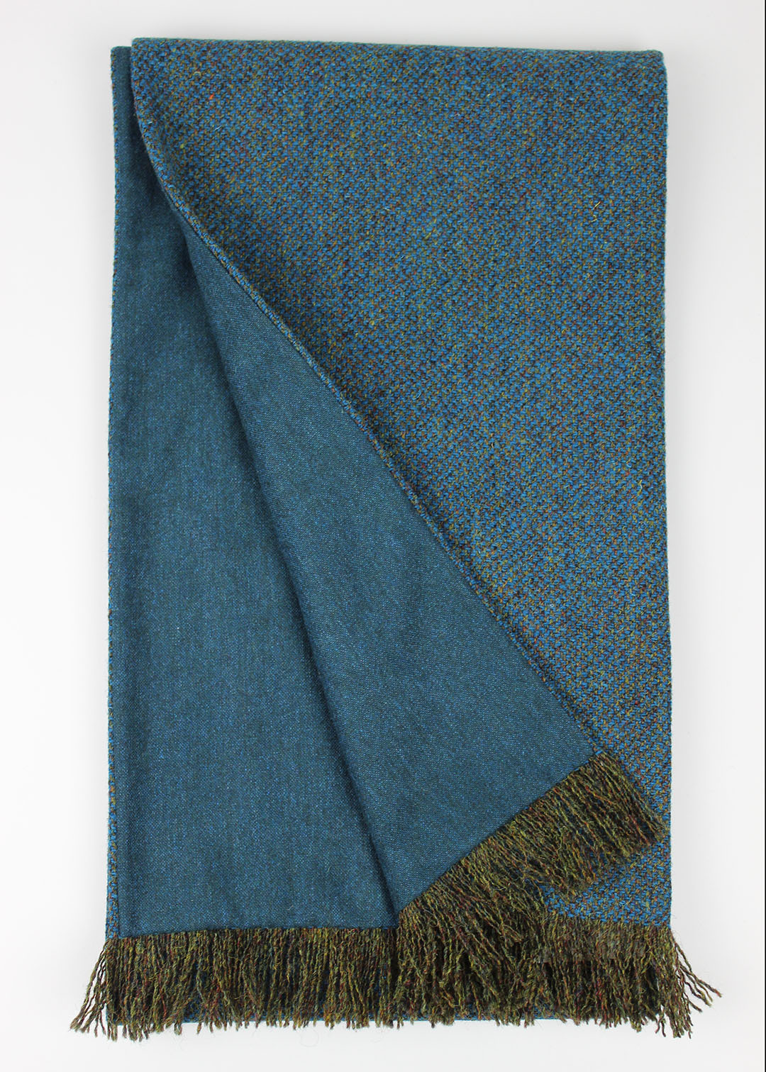 Harris Tweed Scarf Hebridean Blue