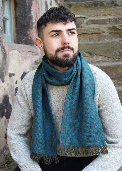 Harris Scarf Hebridean Blue