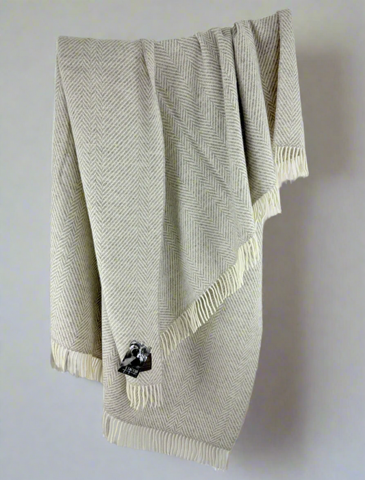 Pure wool jacob blanket Scottish Textiles Showcase