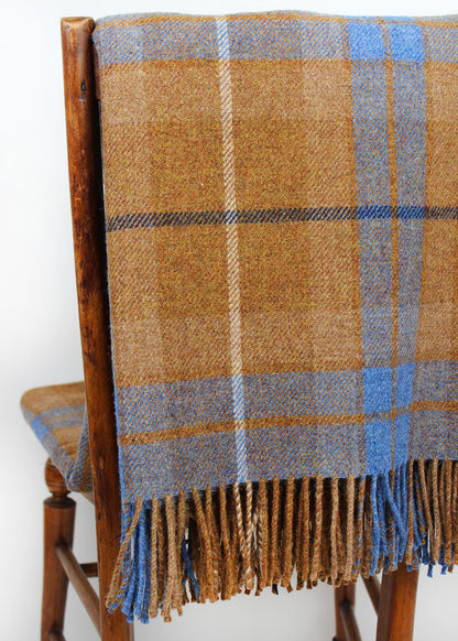 Jamie Fraser Lambswool Checked Throw