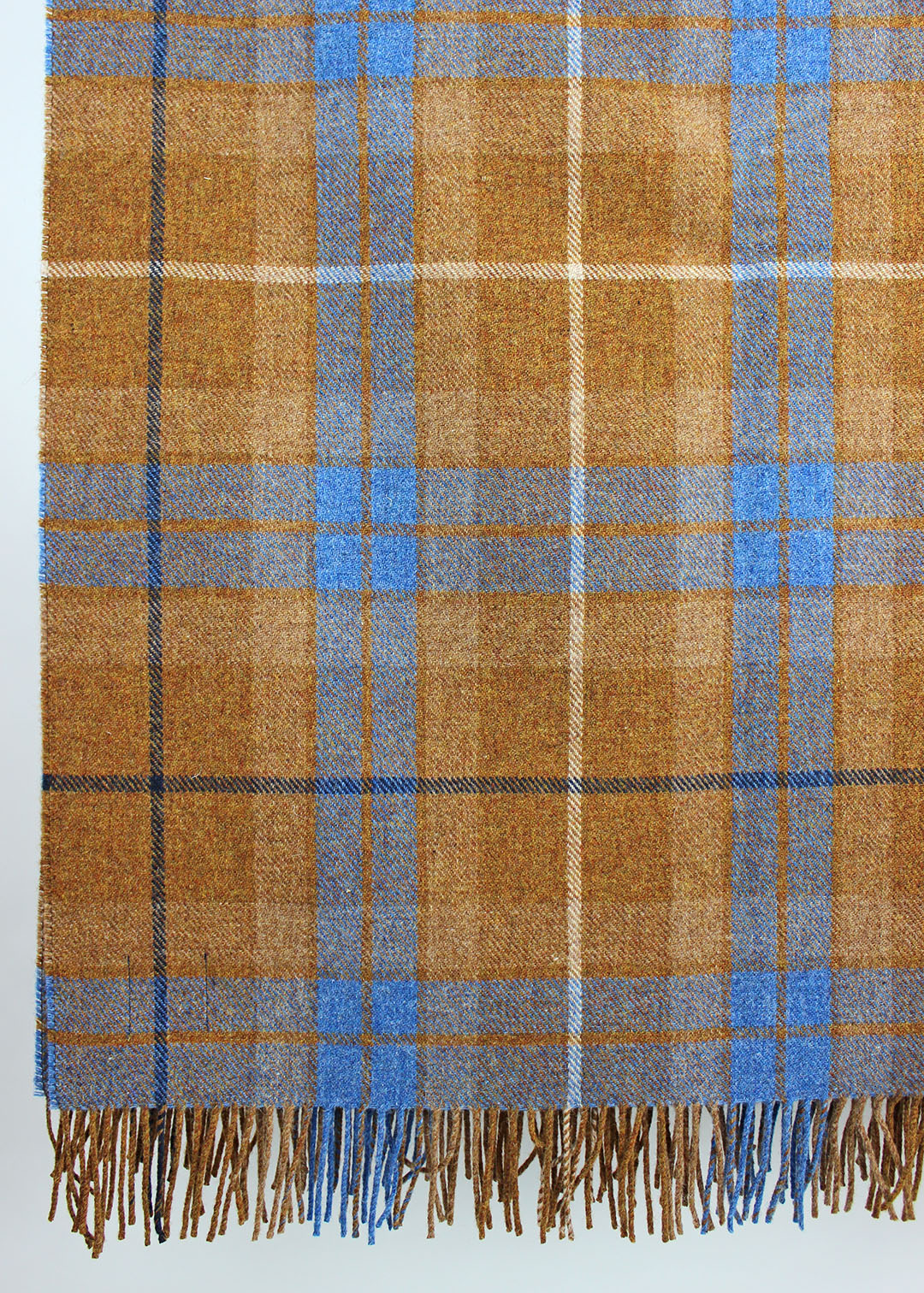 Jamie Fraser Lambswool Checked Throw