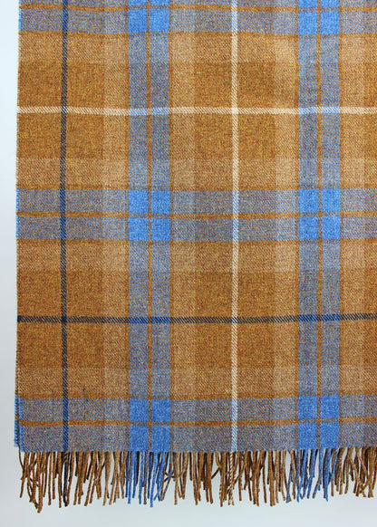 Jamie Fraser Lambswool Checked Throw