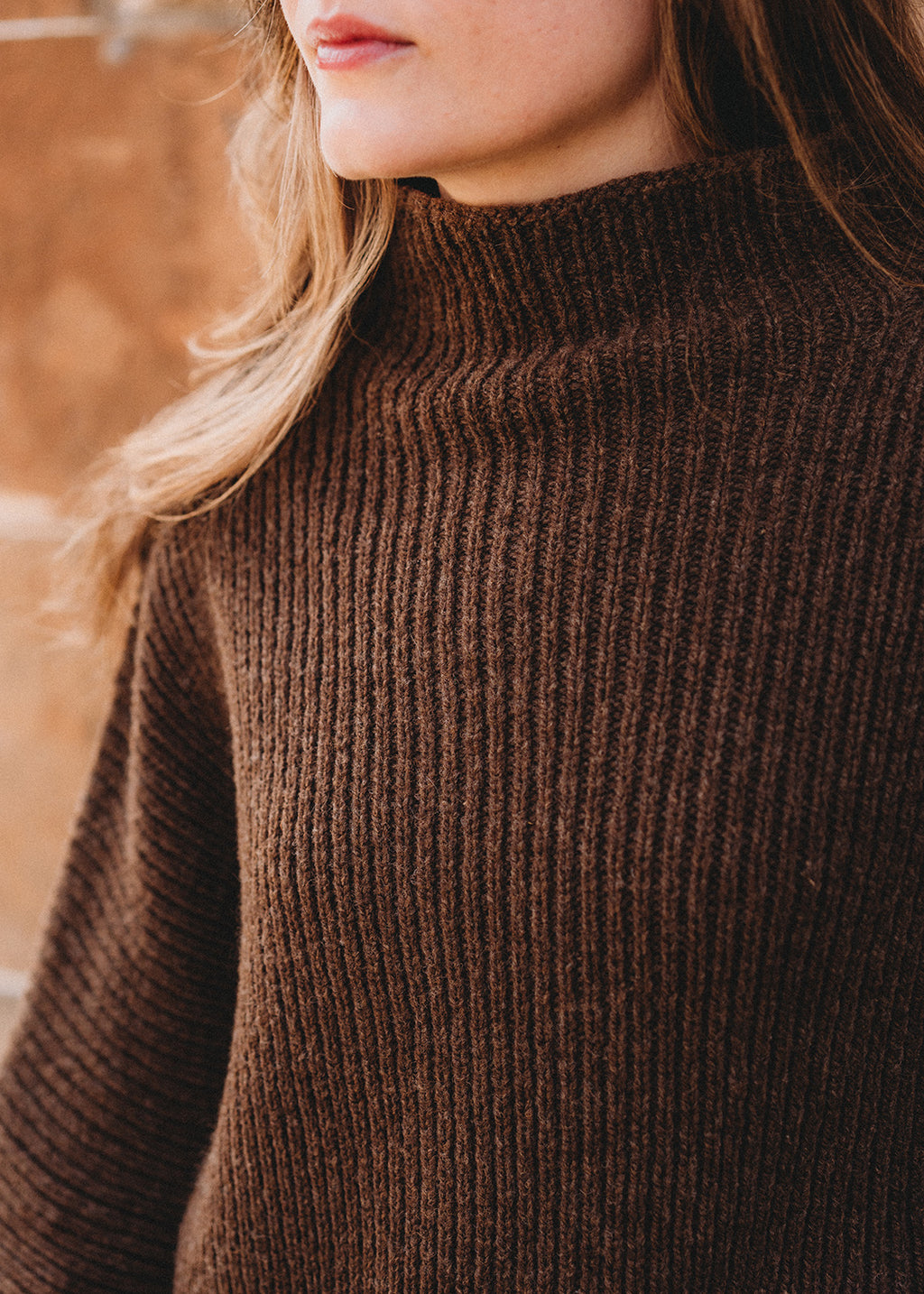 Long Bonnytoun Jumper Moorit Brown