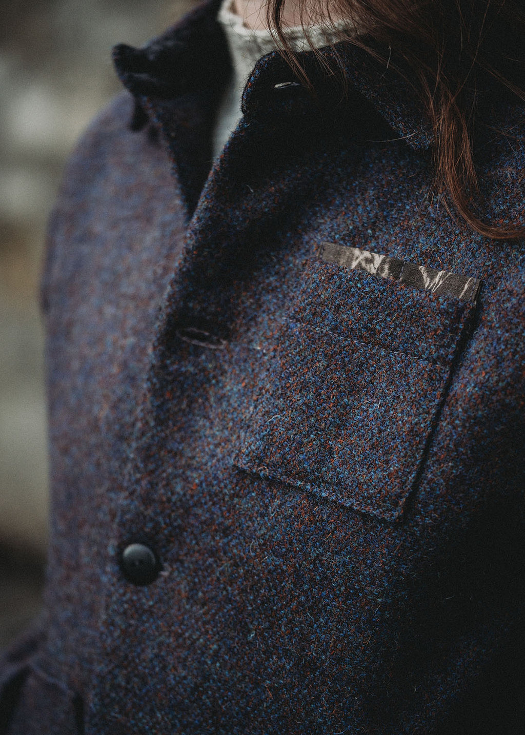 Harris Tweed Jacket Storm Purple