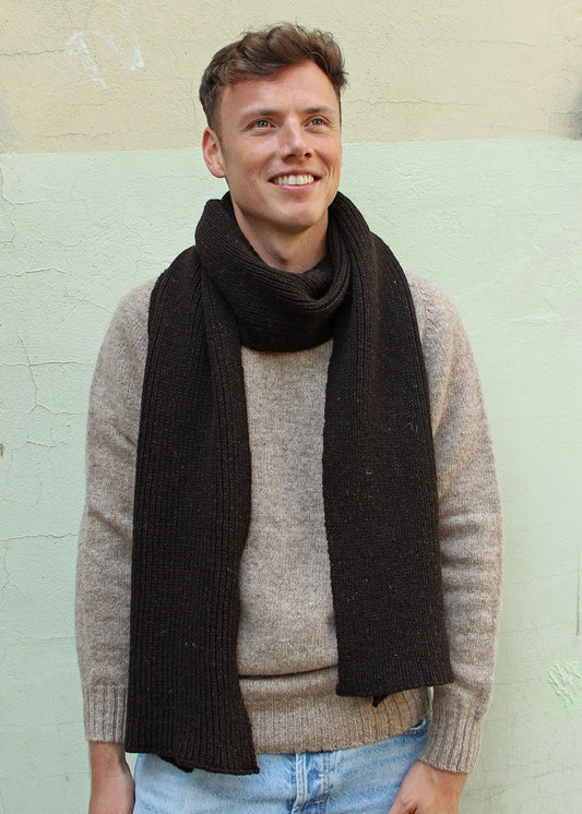 Shepherd's Scarf Shetland Black