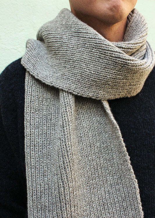 Shepherd's Scarf Natural Grey