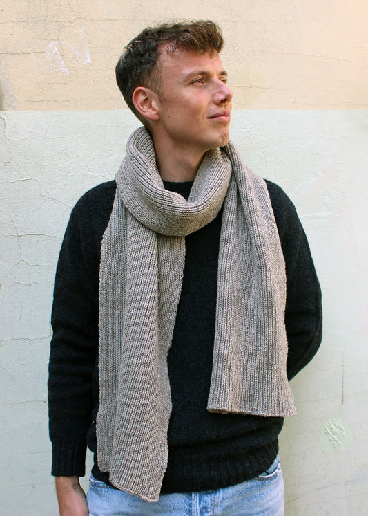 Shepherd's Scarf Natural Grey
