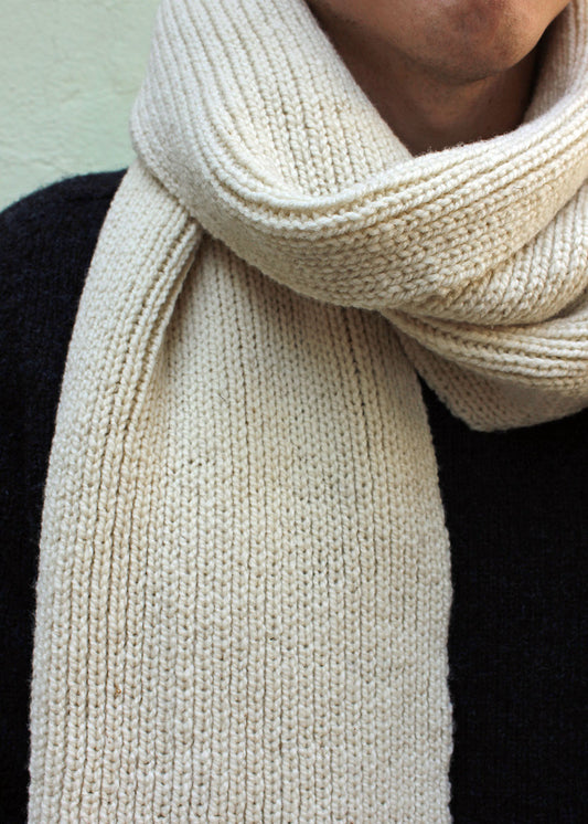 Shepherd's Scarf Natural White
