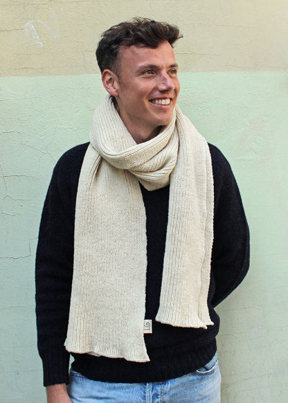 Shepherd's Scarf Natural White