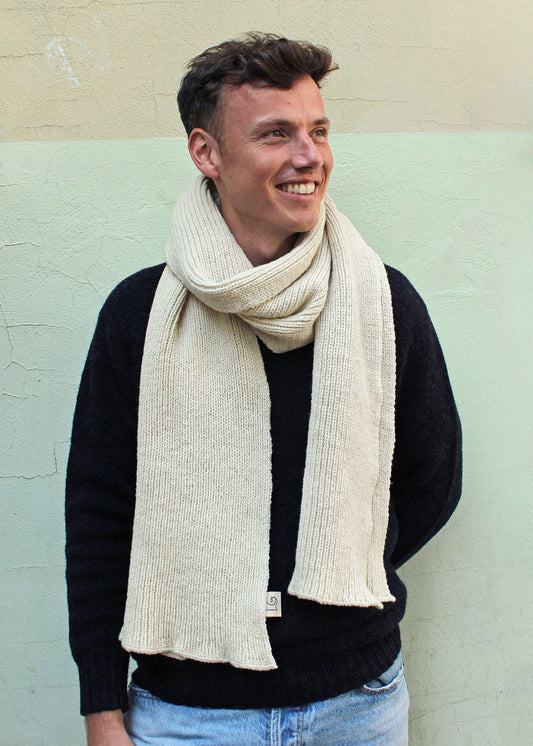 Shepherd's Scarf Natural White
