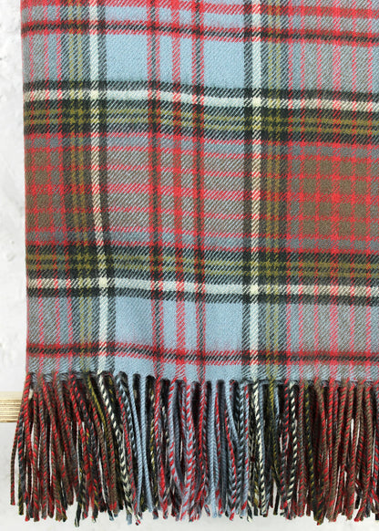 lambswool throw in the Anderson Weathered tartan