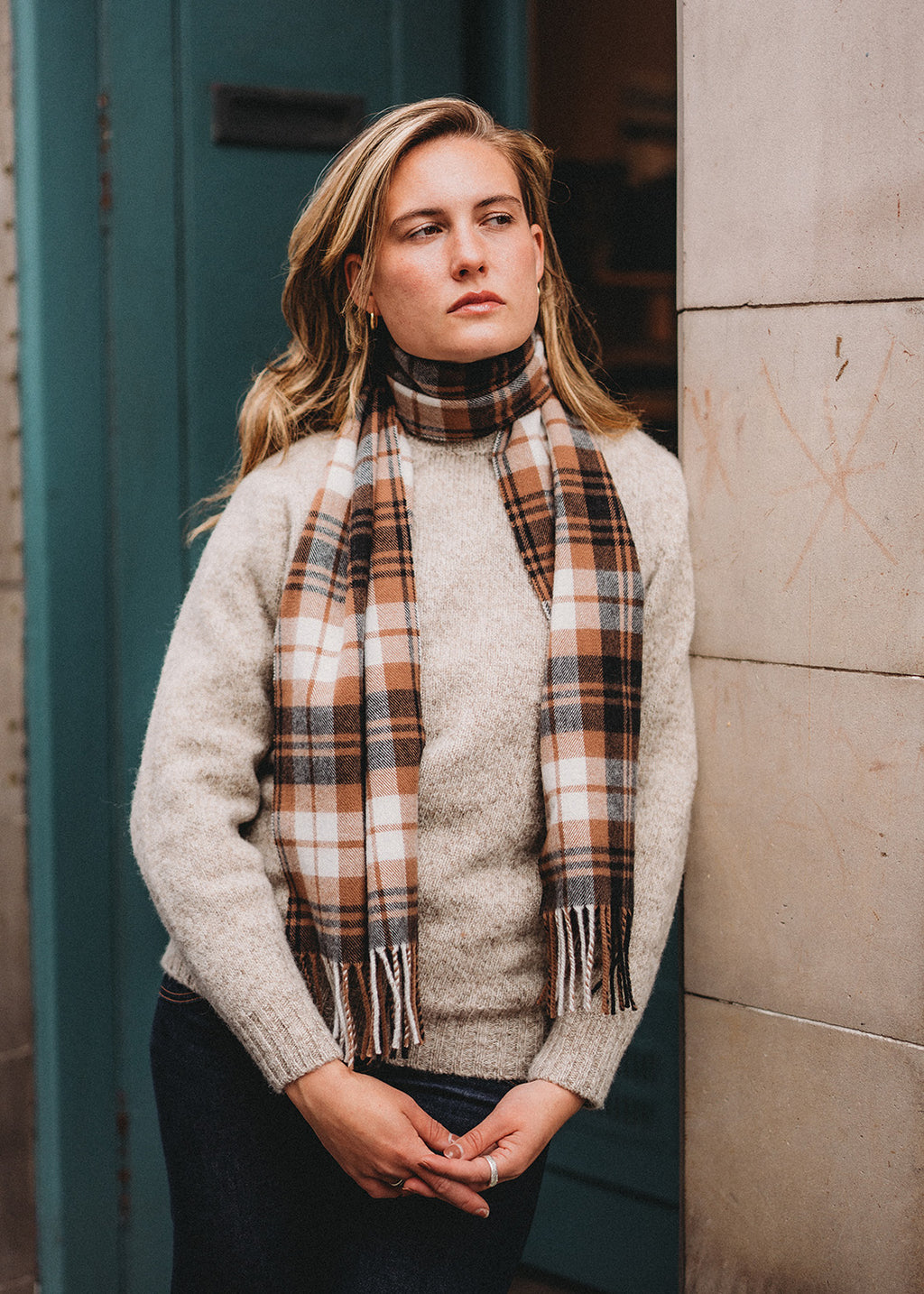 Merino Scarf Shoreline Check