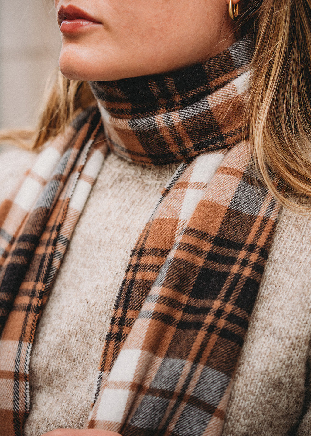 Merino Scarf Shoreline Check