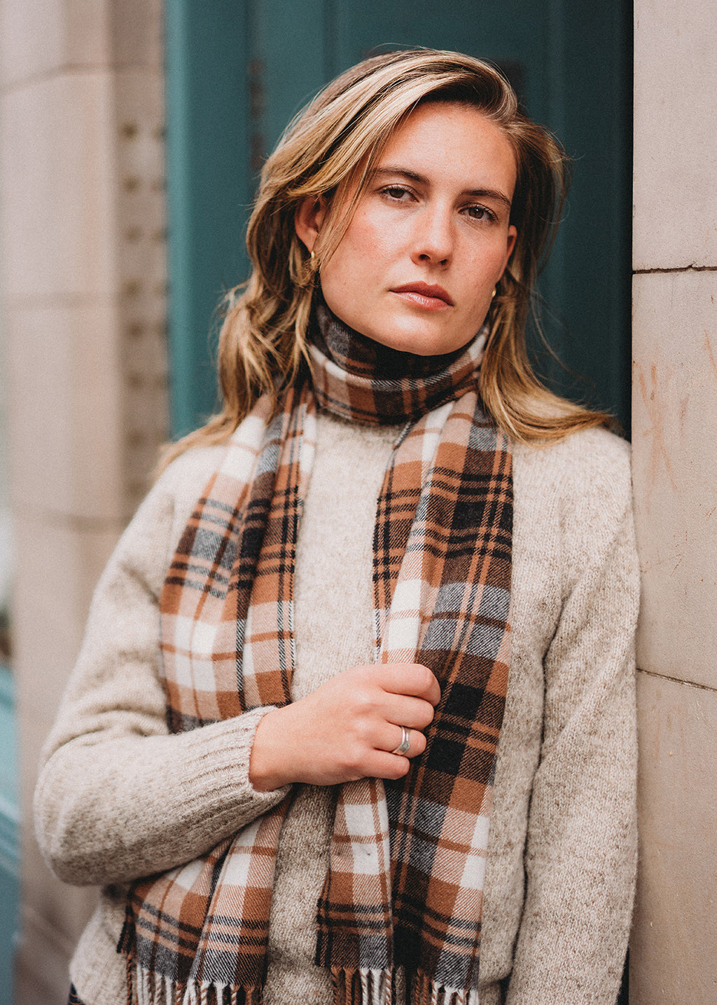 Merino Scarf Shoreline Check