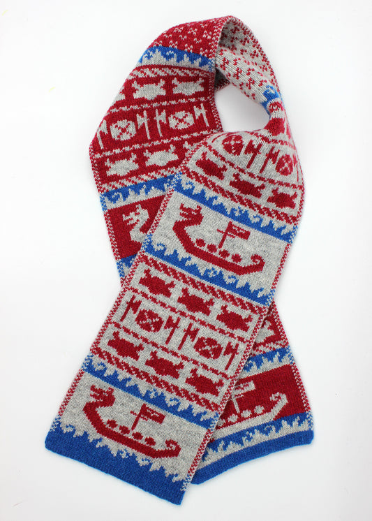 Shetland Mini Scarf Berry