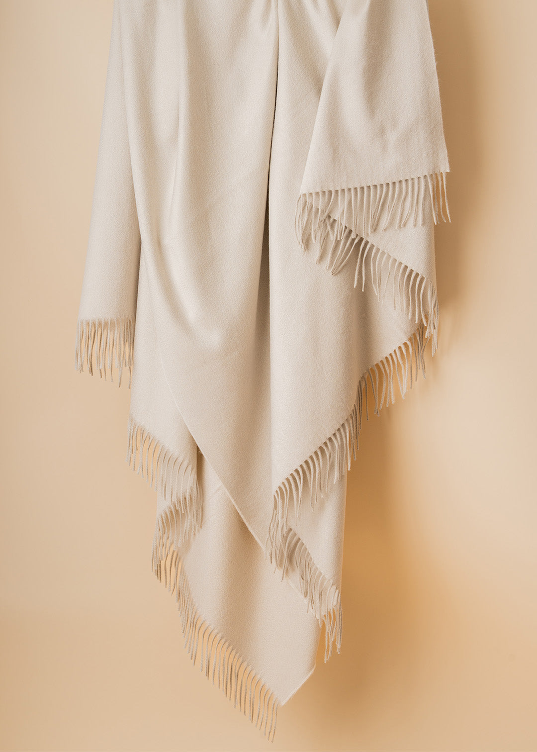 Oyster Cashmere Throw