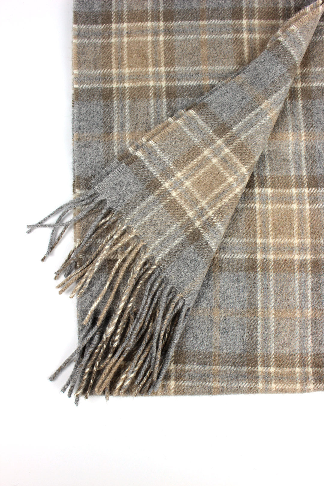 Kinalba Oban Scarf in MacKellar Tartan. Scottish Textiles Showcase.