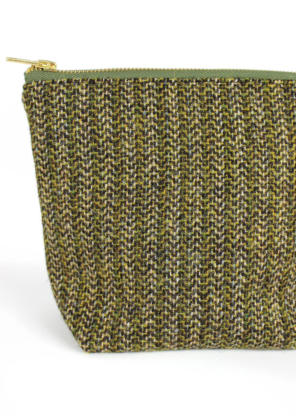 Olive Harris Tweed Zip Bag Large