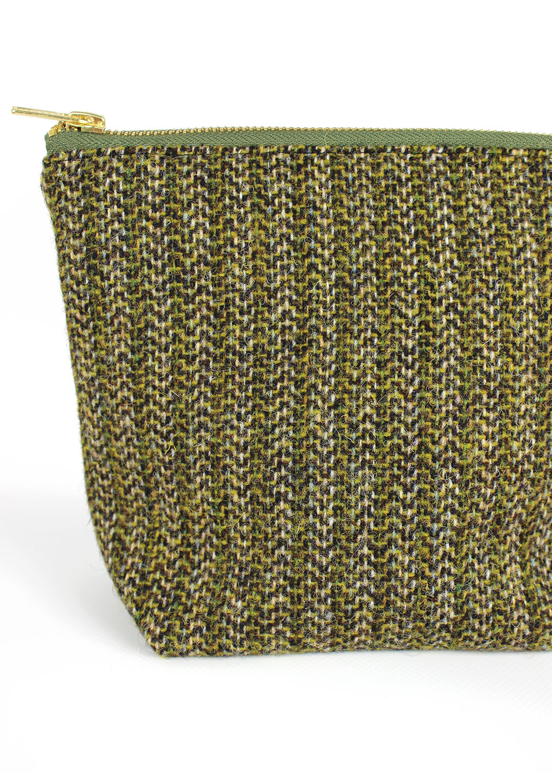 Olive Harris Tweed Zip Bag Large