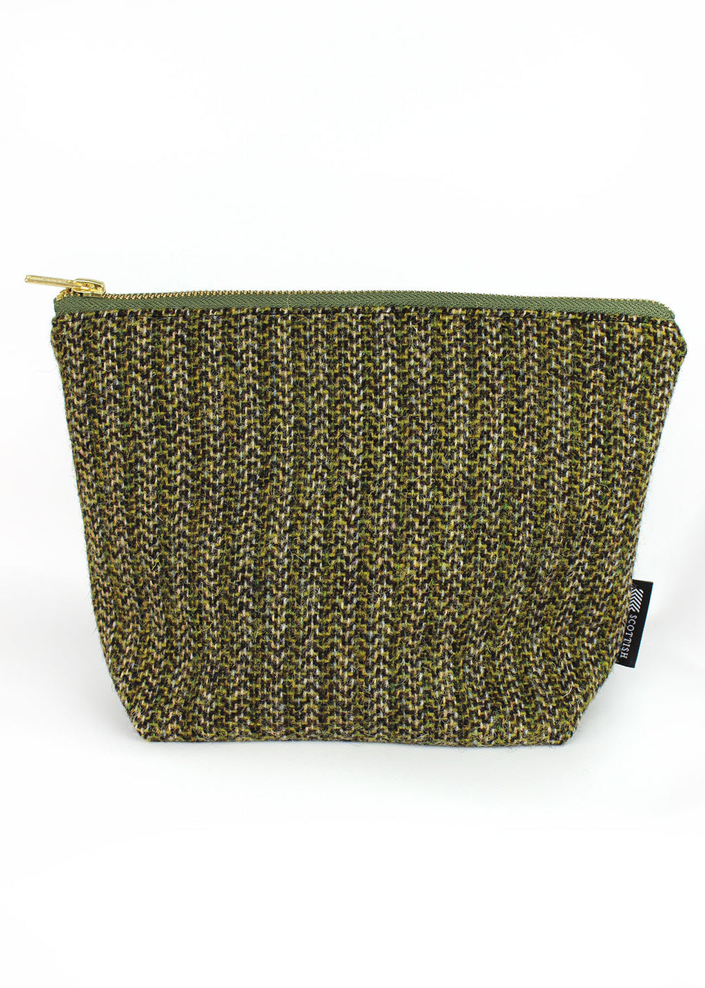 Olive Harris Tweed Zip Bag Large