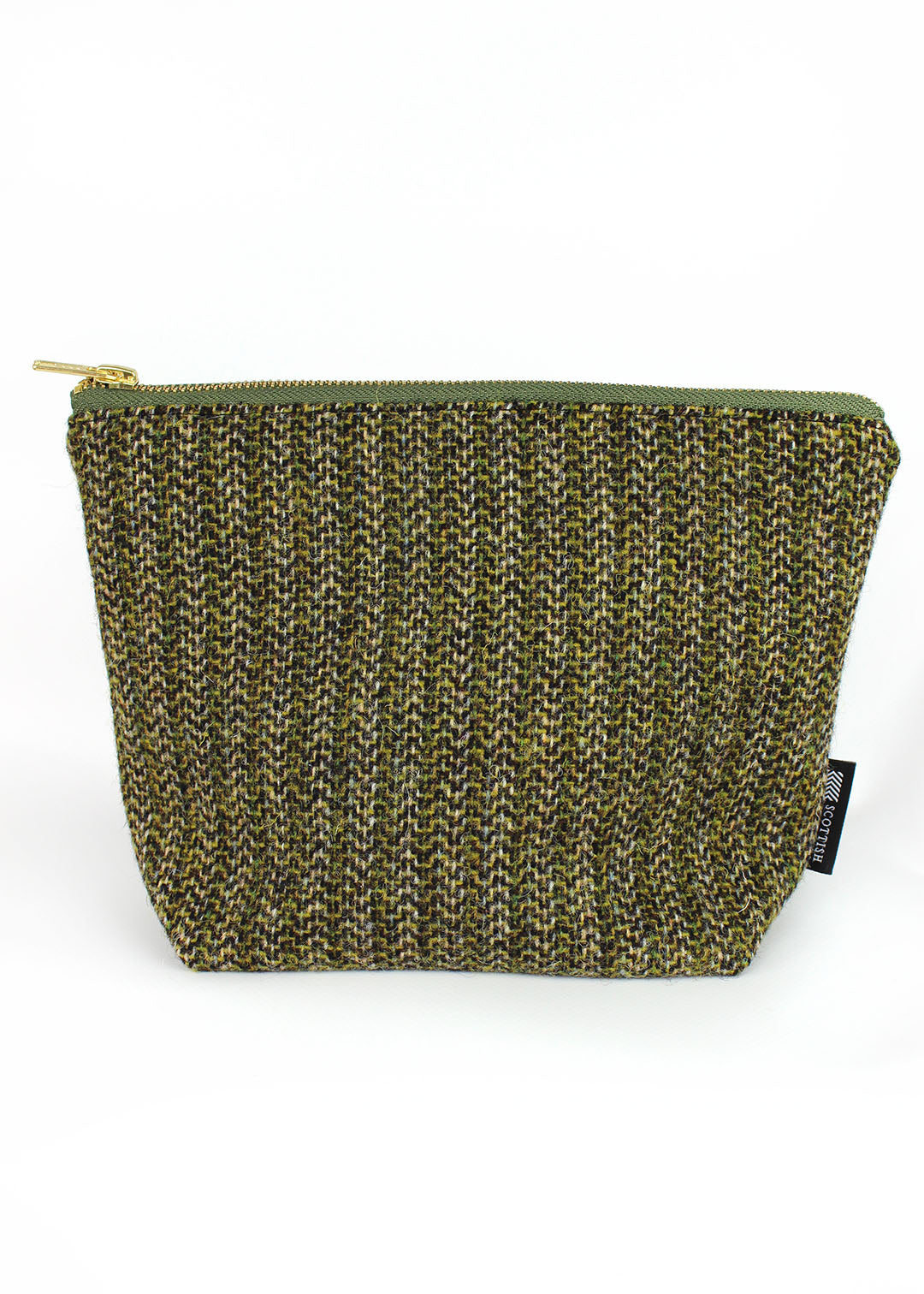 Olive Harris Tweed Zip Bag Large