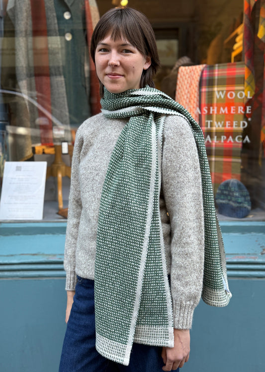 Wool scarf hand woven in Orkney
