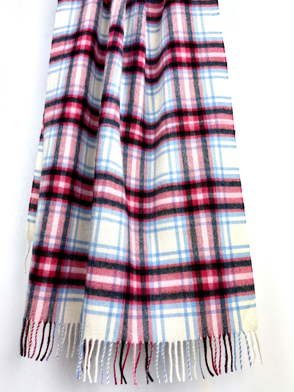 Blossom Check Cashmere Stole