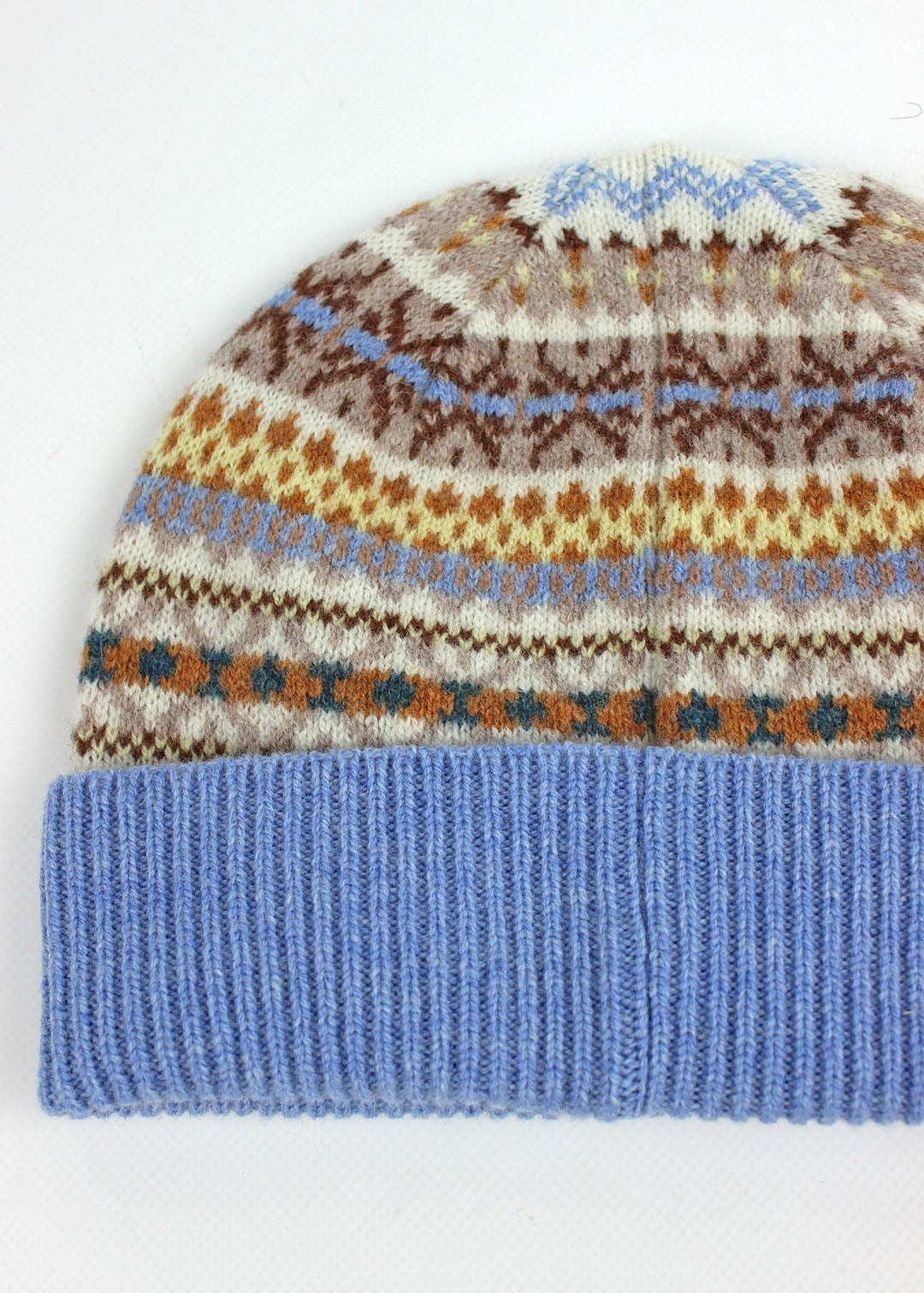 Kerse Fair Isle Hat Sky
