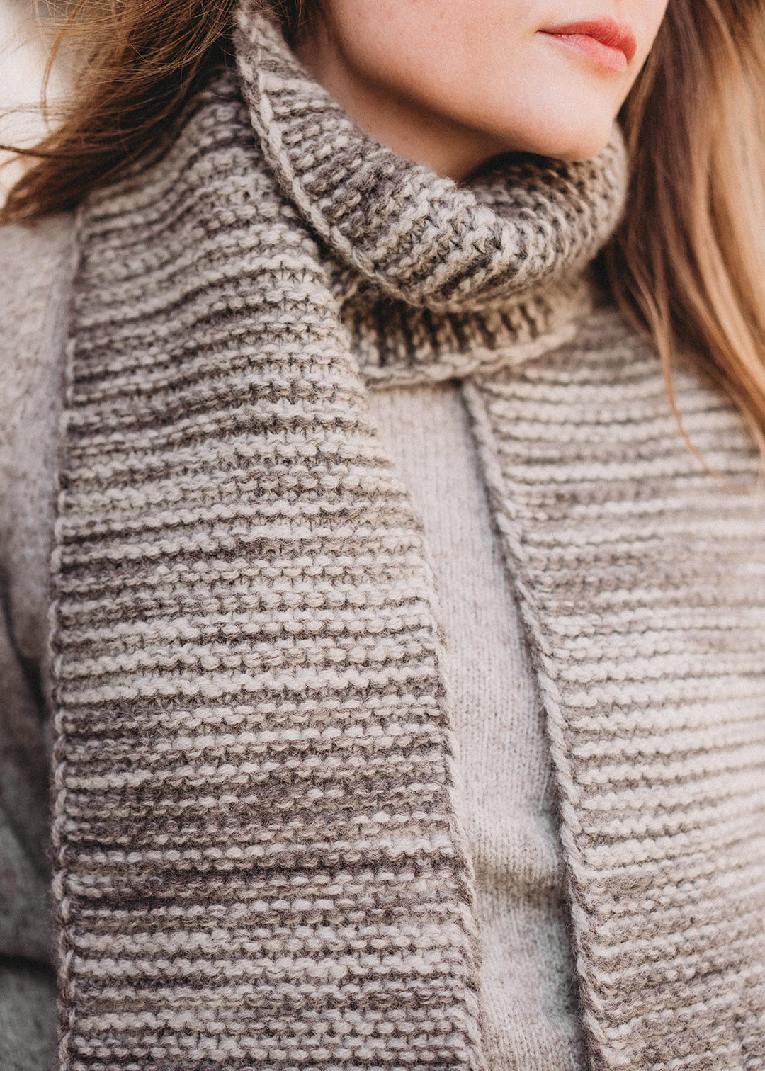 Weir Scarf Grey Marl