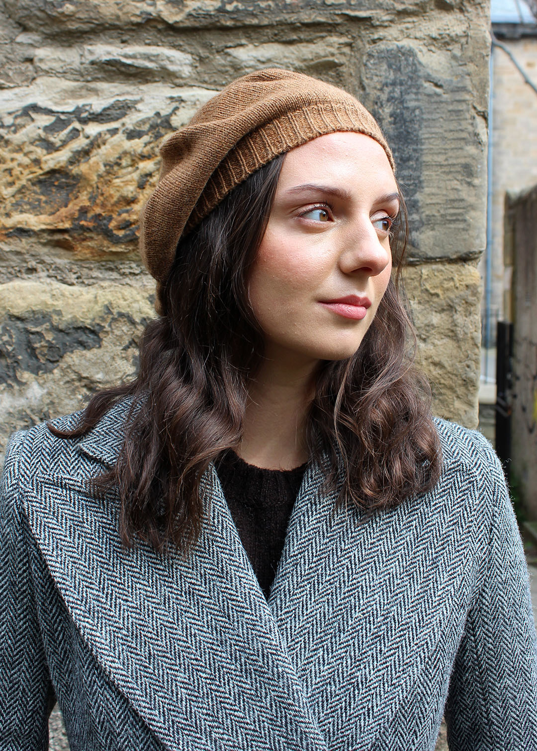Cashmere Beret Caramel