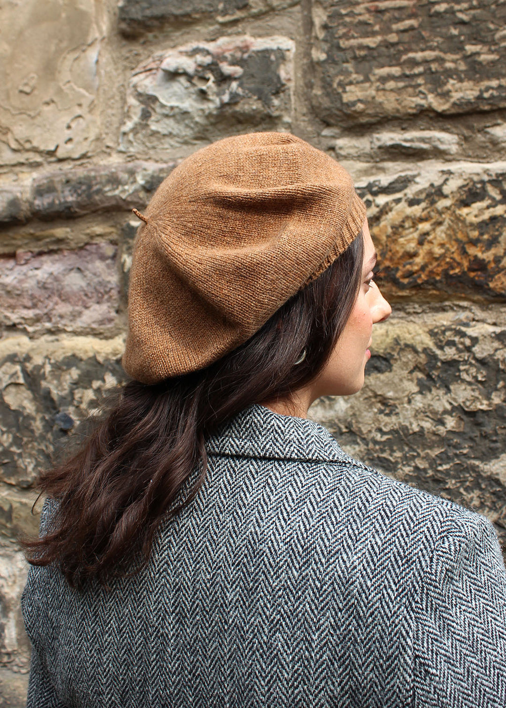 Cashmere Beret Caramel