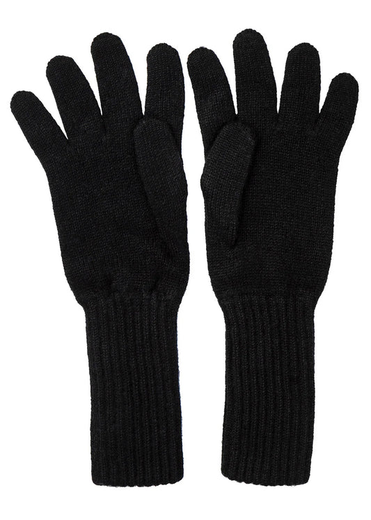 Cashmere Gloves Long Black