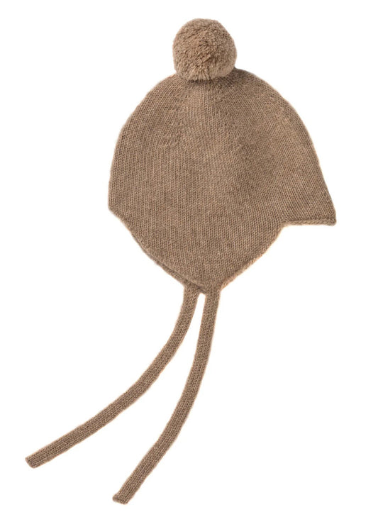Cashmere Baby Bonnet Stone