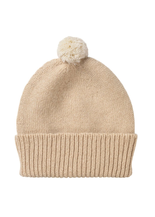 Children's Oatmeal Cashmere Beanie