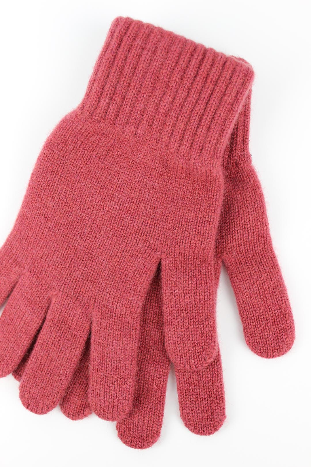 Cashmere gloves in berry shades - rhubarb, raspberry and grape.