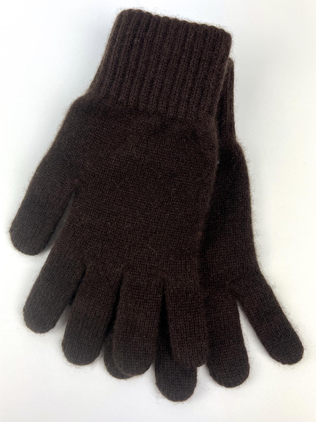cashmere gloves in shade of brown