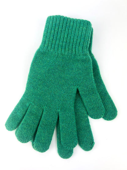 Rosie sugden cashmere gloves in shade jade. Knitted in the Scottish borders