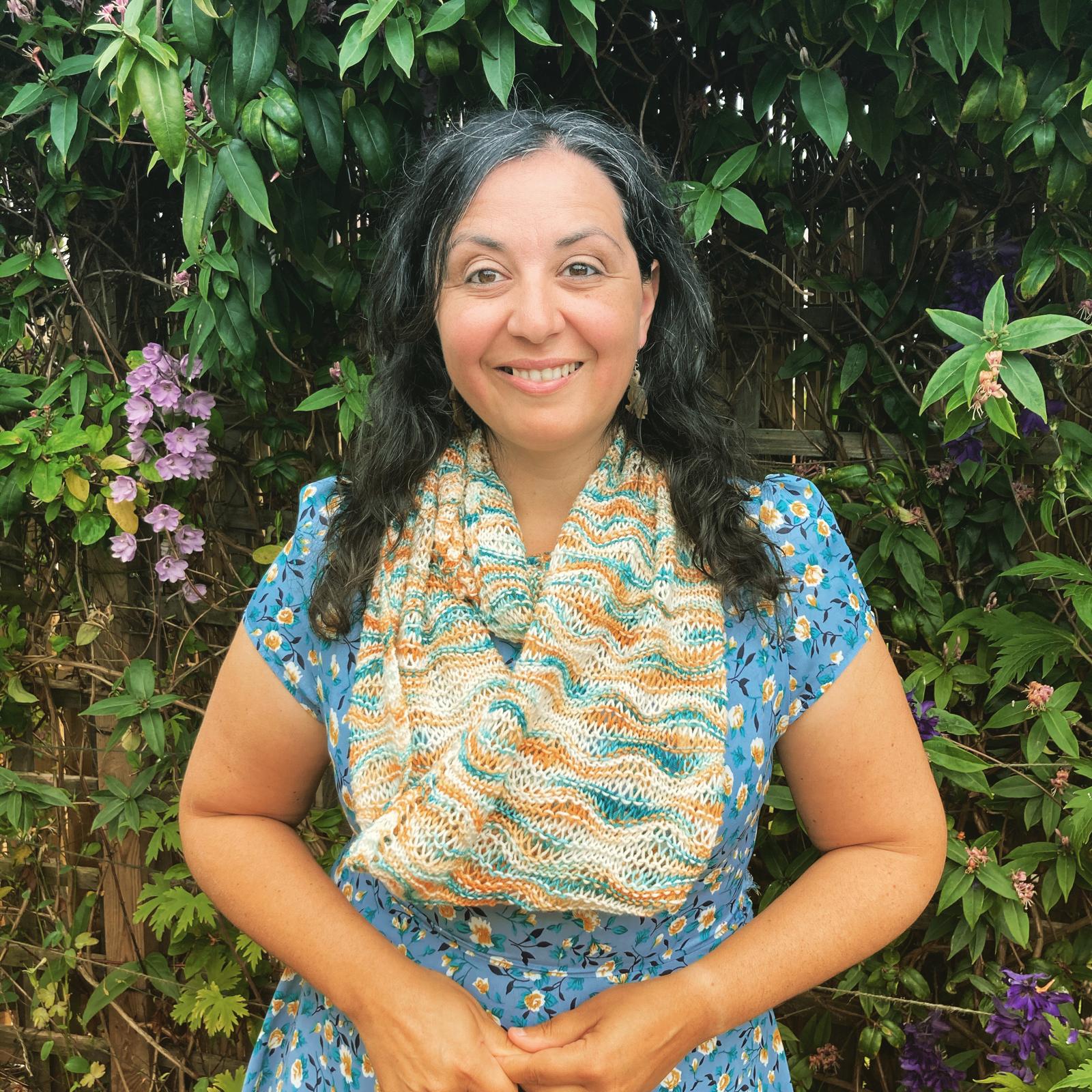 Samira Hill knitting tutor.