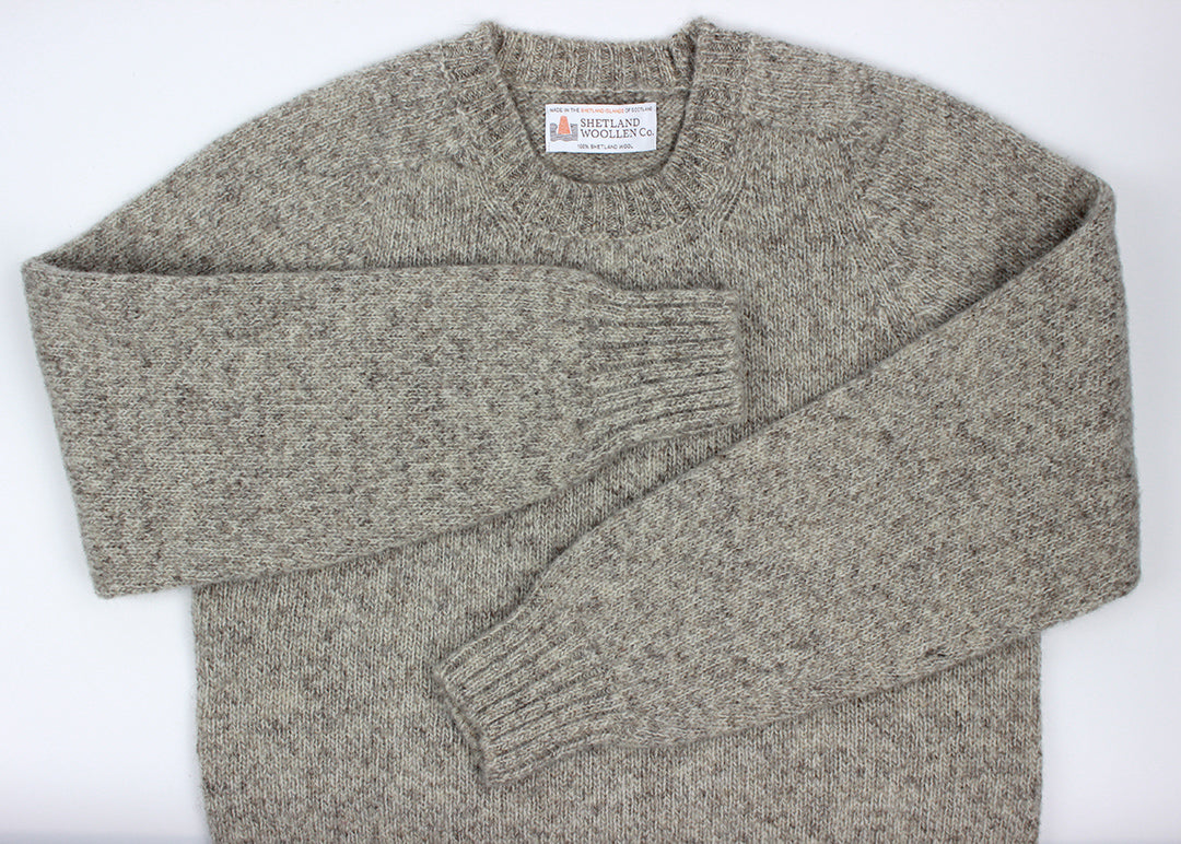 Shetland Jumper Oatmeal. Scottish Textiles Showcase