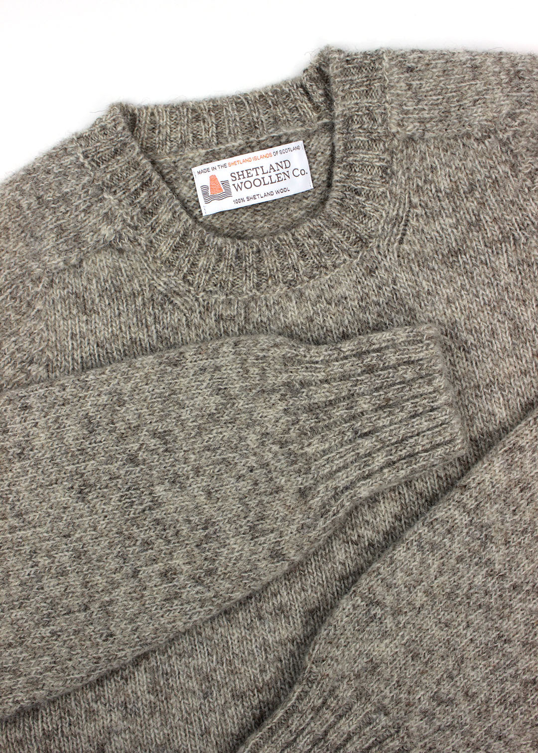 Shetland Jumper Oatmeal. Scottish Textiles Showcase