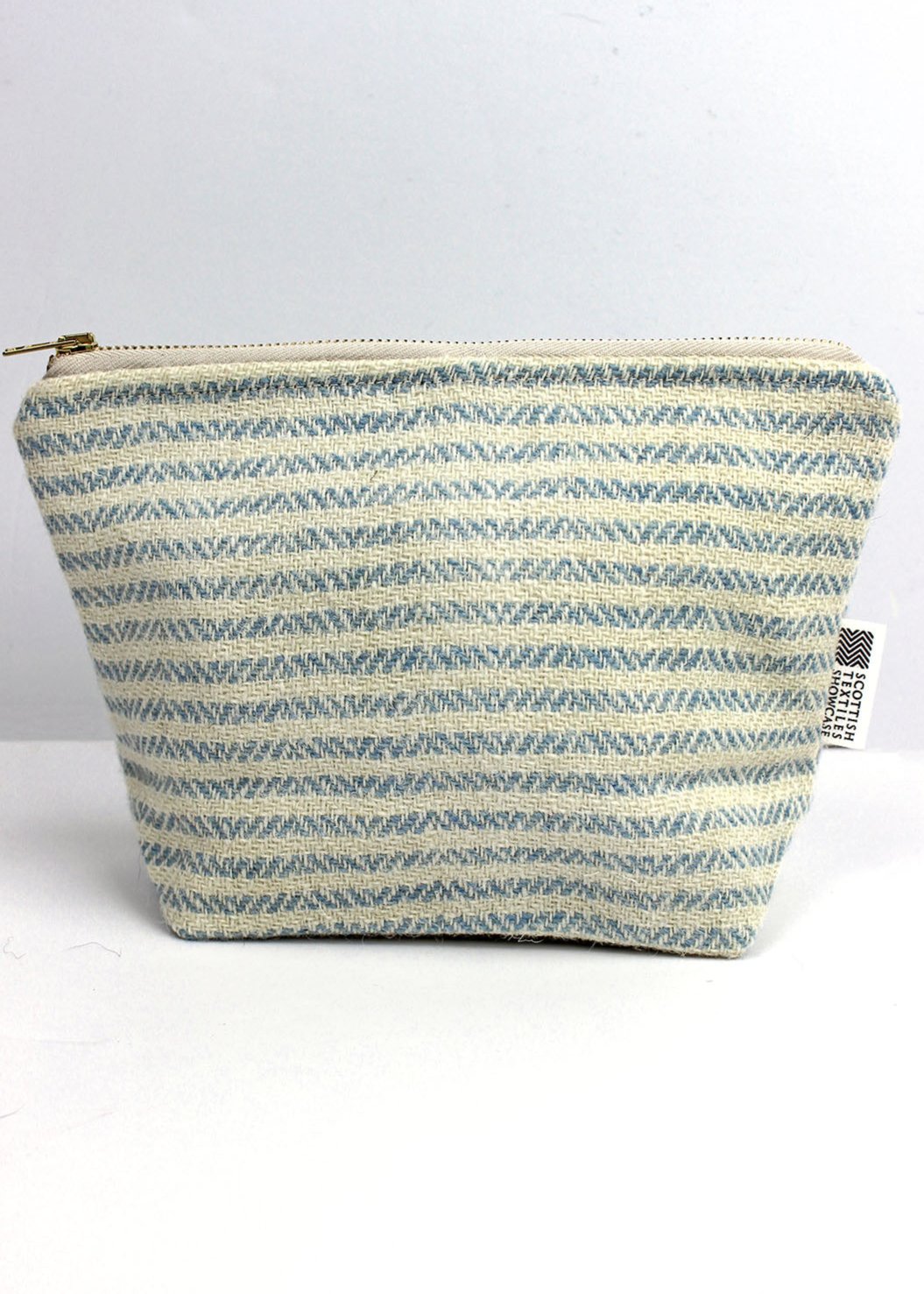 Sky Hebridean Tweed Zip Bag Medium