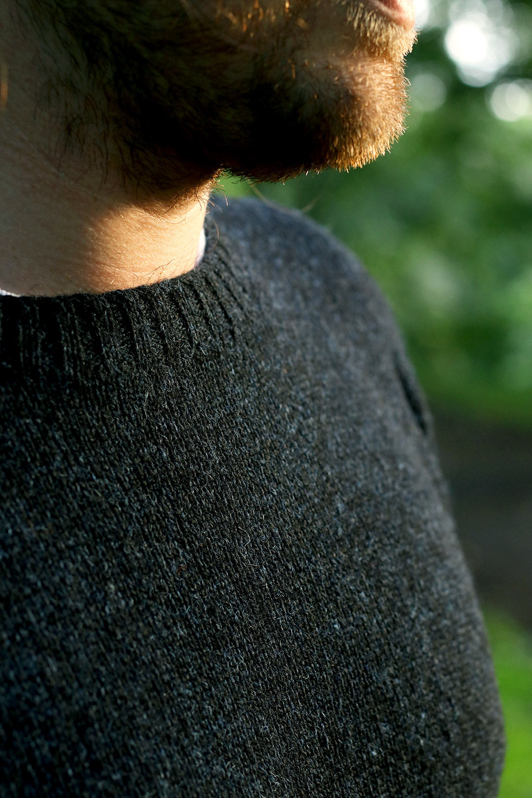 Made from authentic Shetland sheep wool from Jamieson's of Shetland, this beautifully knitted crew neck jumper comes in a black navy marl, giving it a beautiful textured feel. Exclusive to the Scottish Textiles Showcase.
