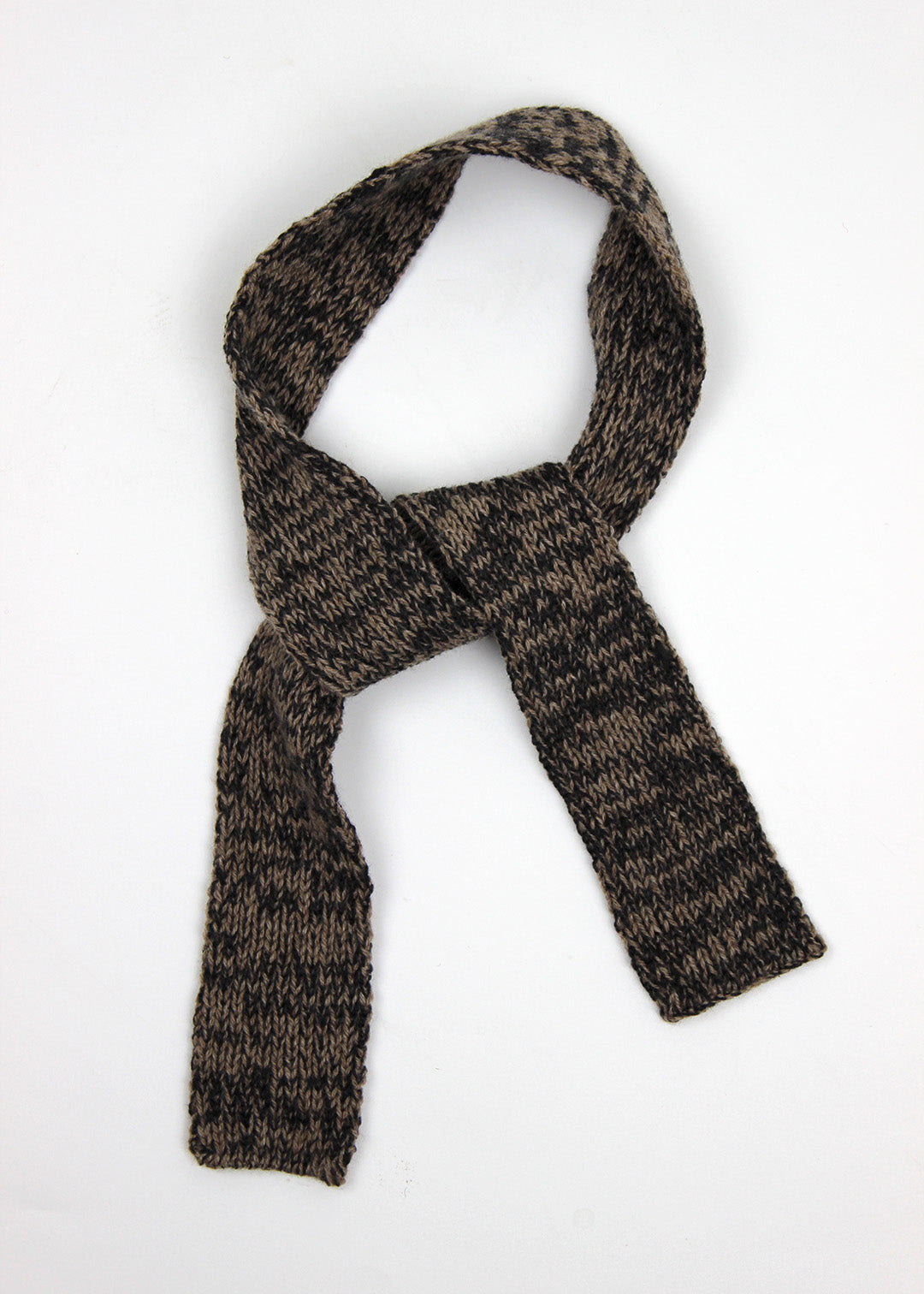 Knitted Tie Scarf Natural